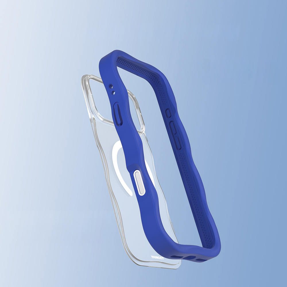 Apple iPhone 17 Pro Max Kılıf M-safe Şarj Özellikli Youngkit Wave Matte Serisi Kapak - 14