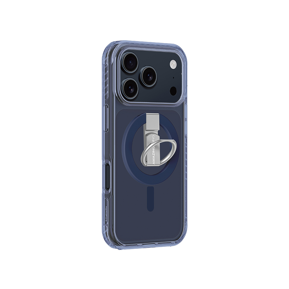 Apple iPhone 17 Pro Max Kılıf M-safe Şarj Özellikli Yüzük Standlı Amazingthing Titan Pro Serisi Kapak - 12