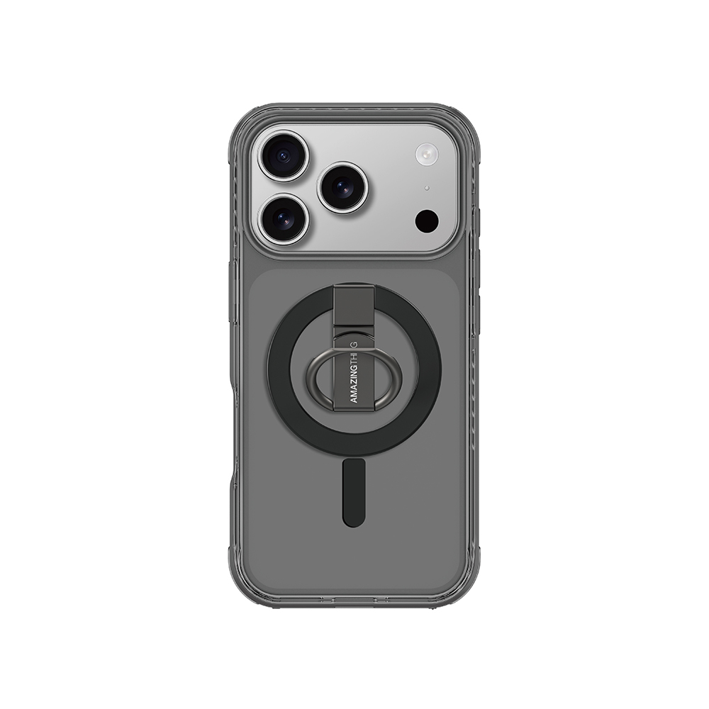 Apple iPhone 17 Pro Max Kılıf M-safe Şarj Özellikli Yüzük Standlı Amazingthing Titan Pro Serisi Kapak - 3