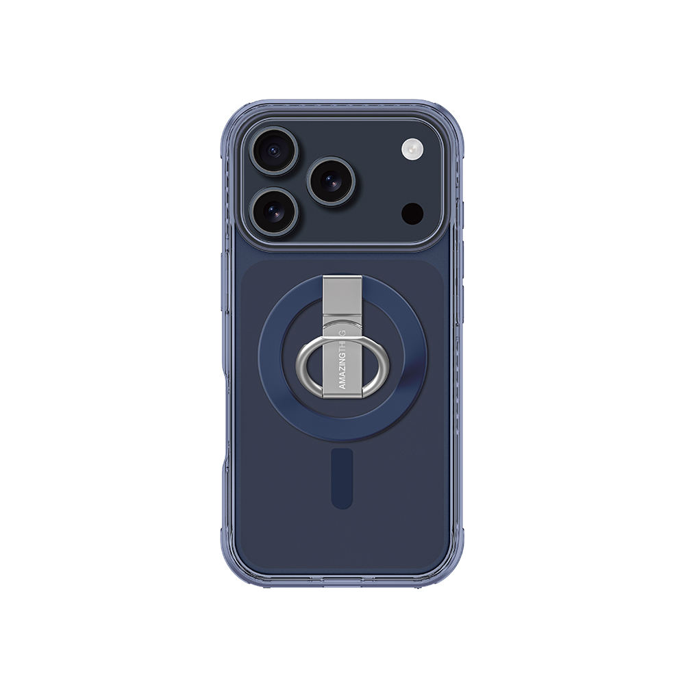 Apple iPhone 17 Pro Max Kılıf M-safe Şarj Özellikli Yüzük Standlı Amazingthing Titan Pro Serisi Kapak - 7
