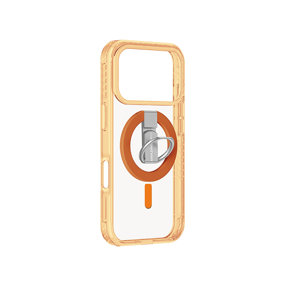 Apple iPhone 17 Pro Max Kılıf M-safe Şarj Özellikli Yüzük Standlı Amazingthing Titan Pro Serisi Kapak - 20
