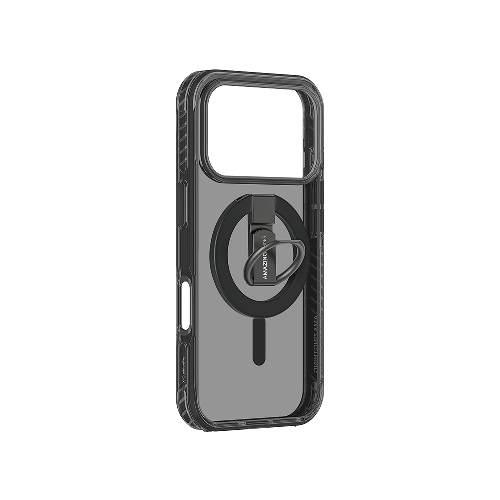 Apple iPhone 17 Pro Max Kılıf M-safe Şarj Özellikli Yüzük Standlı Amazingthing Titan Pro Serisi Kapak - 4