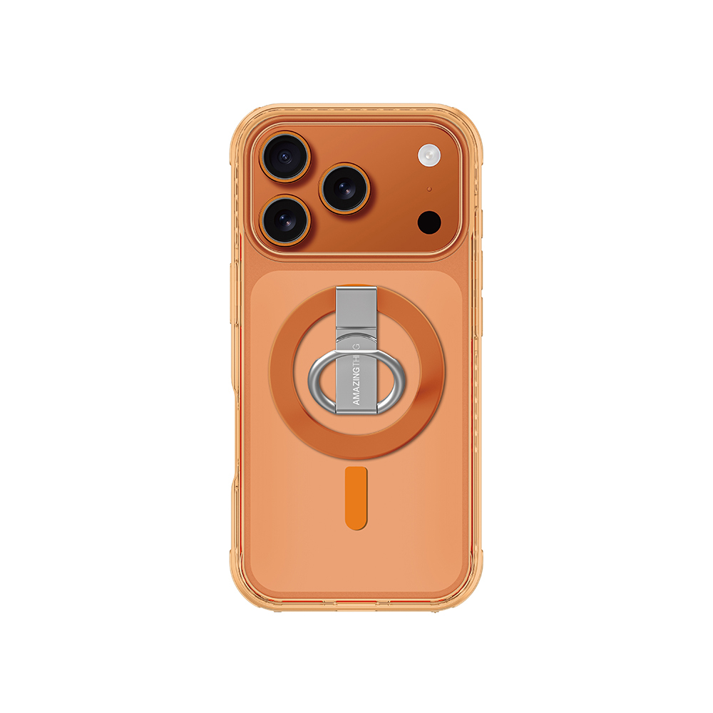 Apple iPhone 17 Pro Max Kılıf M-safe Şarj Özellikli Yüzük Standlı Amazingthing Titan Pro Serisi Kapak - 1
