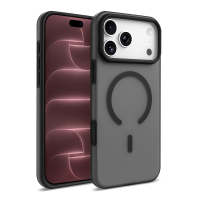 Apple iPhone 17 Pro Max Kılıf M-safe Şarj Özellikli Zore Kuin Kapak Siyah