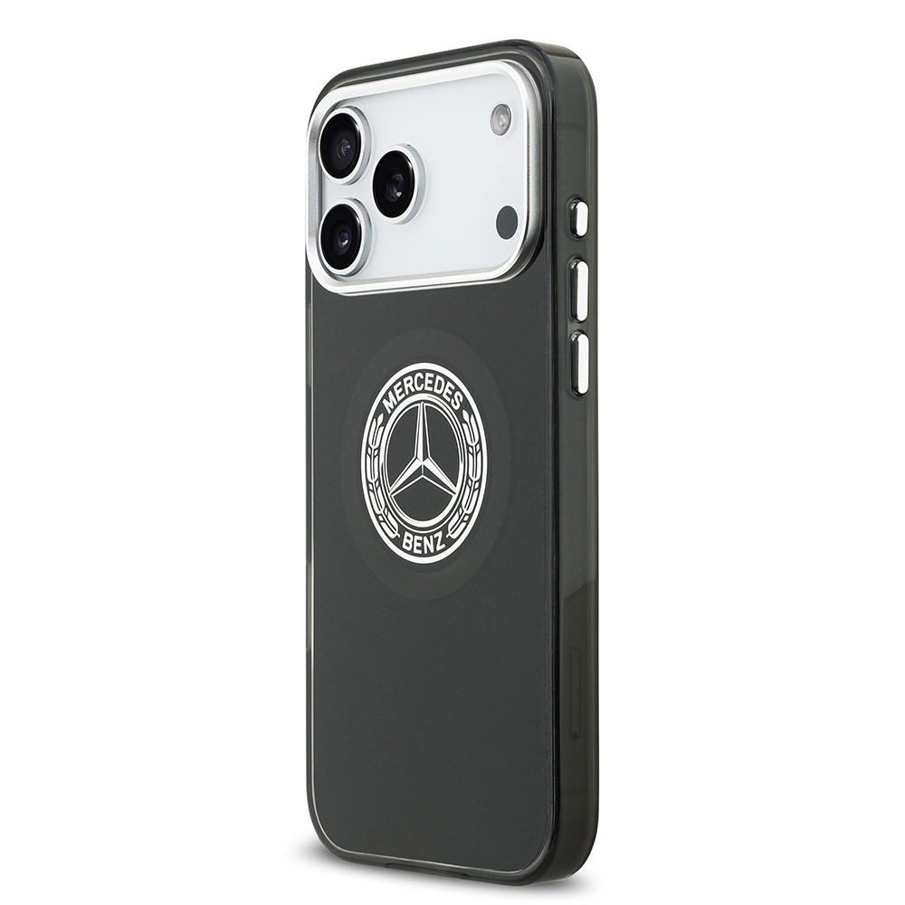 Apple iPhone 17 Pro Max Kılıf Mercedes Benz Orjinal Lisanslı M-safe Şarj Özellikli Çift Katmanlı PC Nostaljik Yıldız Dizayn Kapak - 12