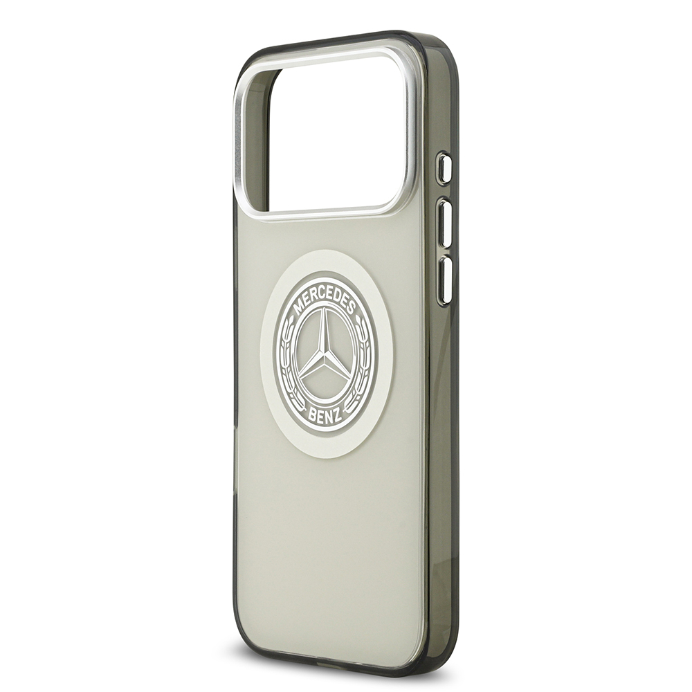 Apple iPhone 17 Pro Max Kılıf Mercedes Benz Orjinal Lisanslı M-safe Şarj Özellikli Çift Katmanlı PC Nostaljik Yıldız Dizayn Kapak - 22