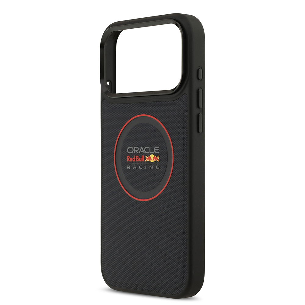 Apple iPhone 17 Pro Max Kılıf Redbull Orjinal Lisanslı M-safe Şarj Özellikli Kırmızı Halka ve Logo Kabartmalı PU Deri Kapak - 8