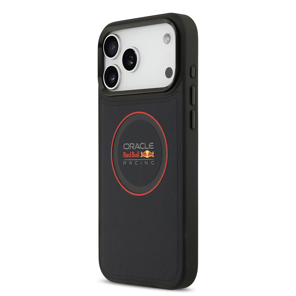 Apple iPhone 17 Pro Max Kılıf Redbull Orjinal Lisanslı M-safe Şarj Özellikli Kırmızı Halka ve Logo Kabartmalı PU Deri Kapak - 4