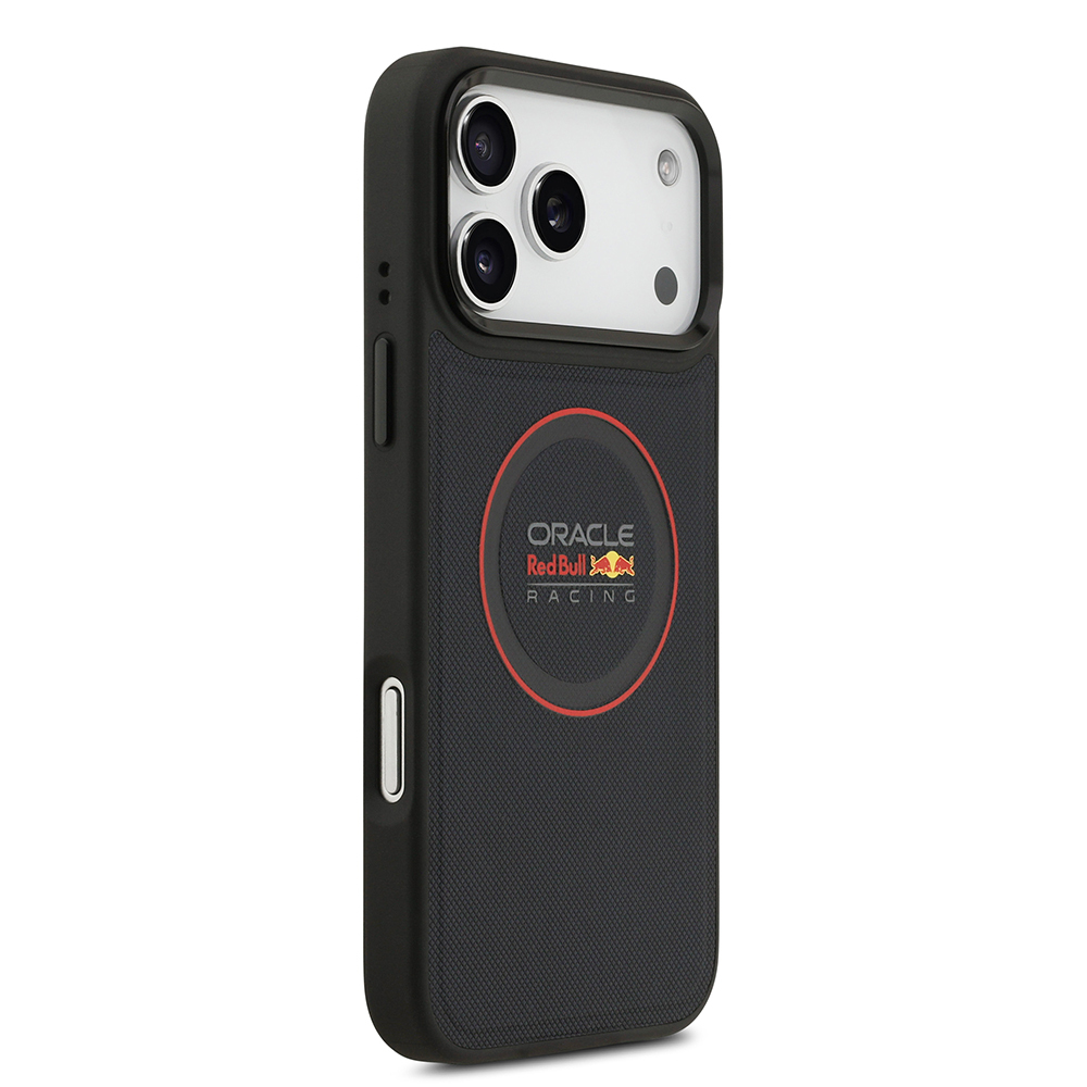 Apple iPhone 17 Pro Max Kılıf Redbull Orjinal Lisanslı M-safe Şarj Özellikli Kırmızı Halka ve Logo Kabartmalı PU Deri Kapak - 6