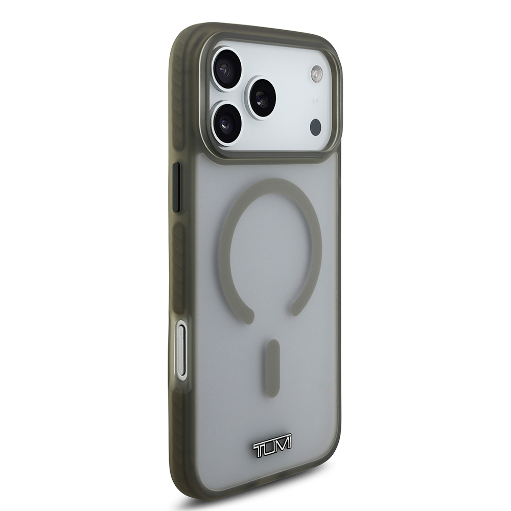 Apple iPhone 17 Pro Max Kılıf TUMI Orjinal Lisanslı M-safe Şarj Özellikli Buzlu Transparan Kapak - 12