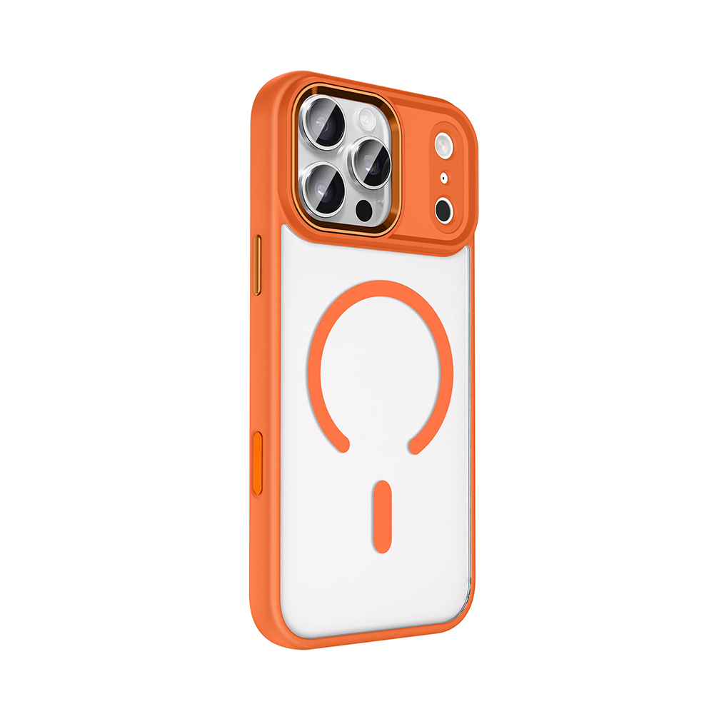 Apple iPhone 17 Pro Max Kılıf Wireless Şarj Özellikli Zore Krom M-safe Silikon Kapak - 10
