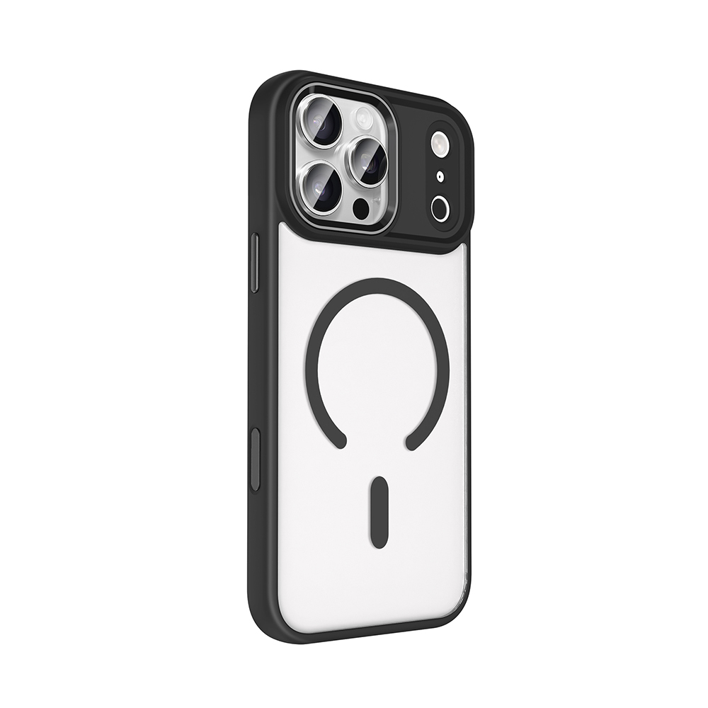 Apple iPhone 17 Pro Max Kılıf Wireless Şarj Özellikli Zore Krom M-safe Silikon Kapak - 11