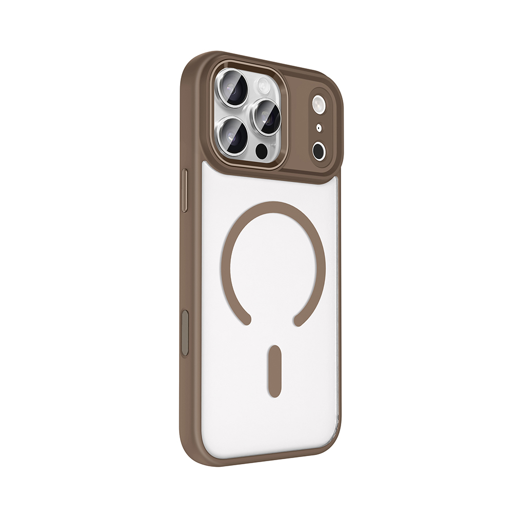 Apple iPhone 17 Pro Max Kılıf Wireless Şarj Özellikli Zore Krom M-safe Silikon Kapak - 12