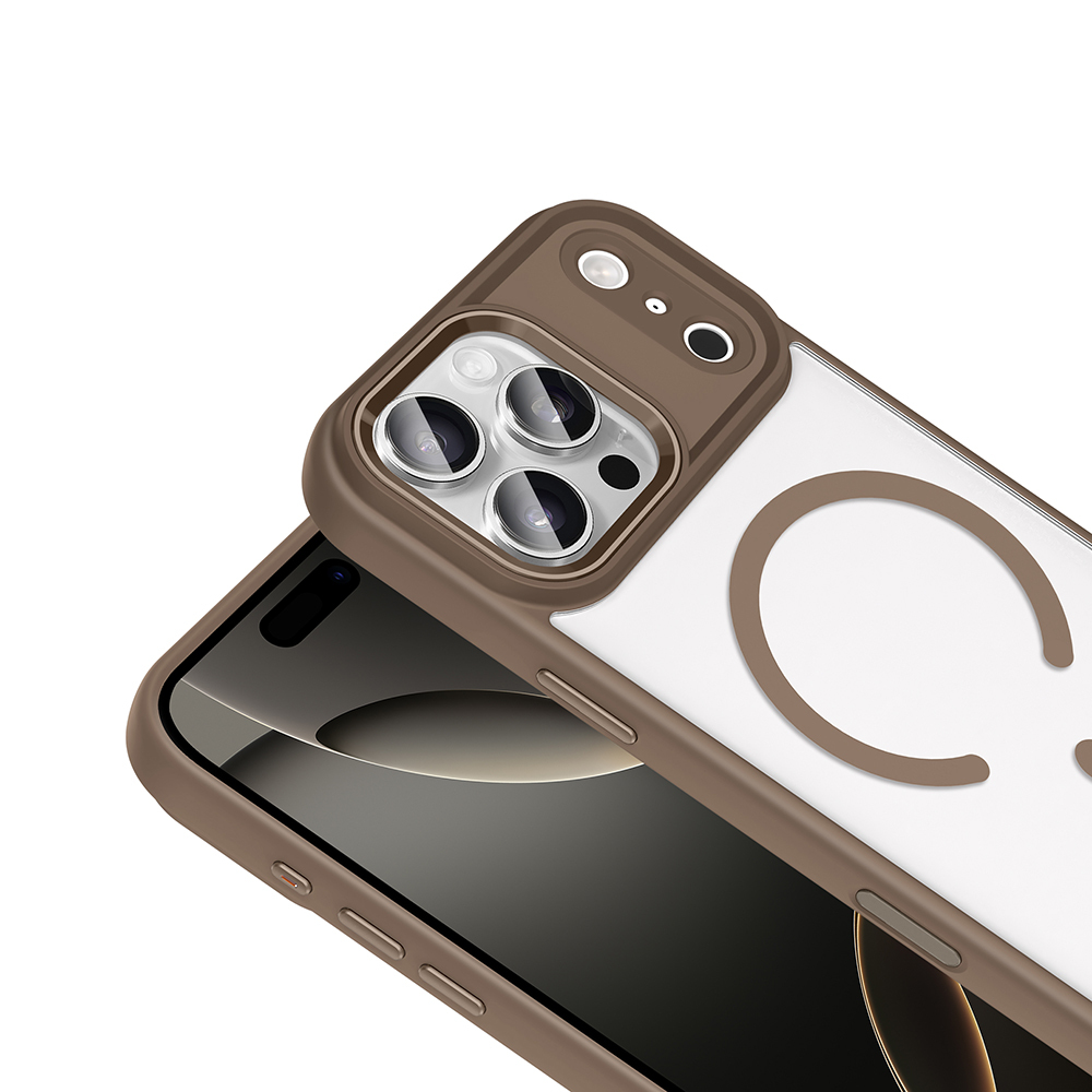 Apple iPhone 17 Pro Max Kılıf Wireless Şarj Özellikli Zore Krom M-safe Silikon Kapak - 16