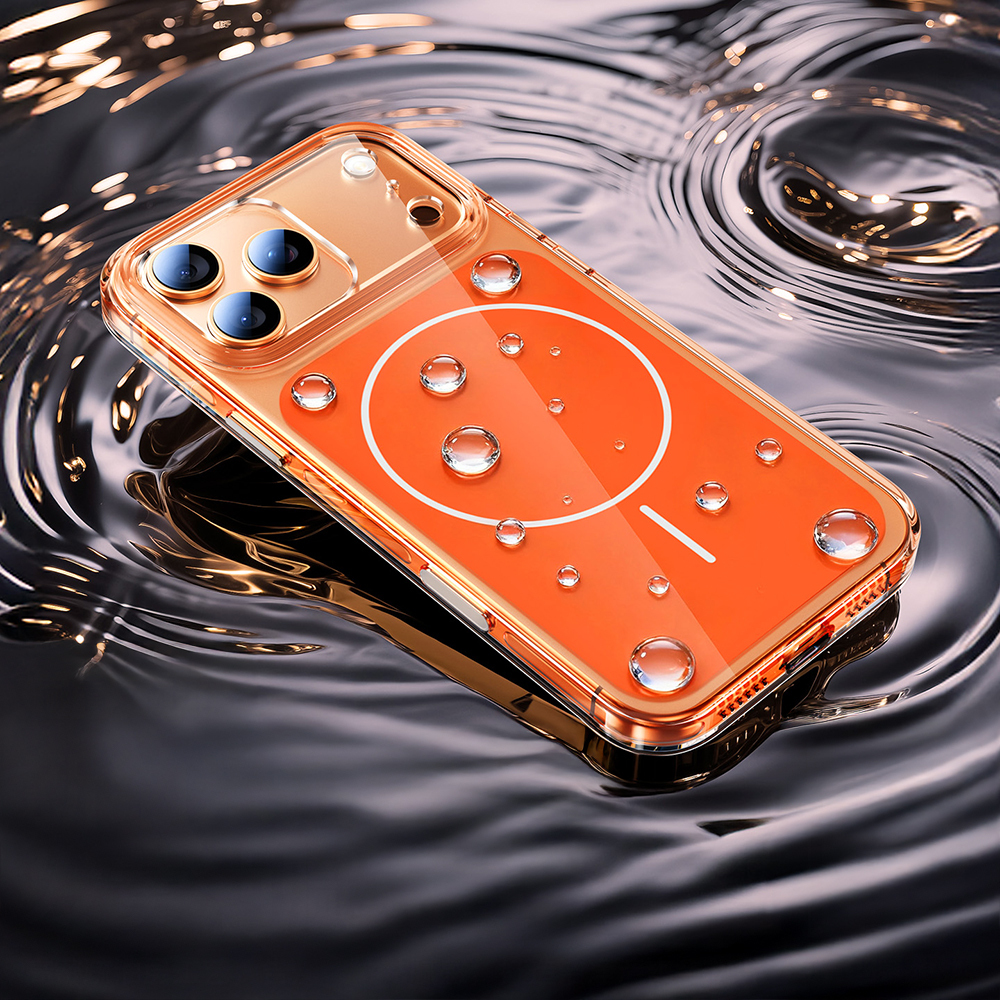 Apple iPhone 17 Pro Max Kılıf Zore M-safe Şarj Özellikli Şeffaf Kamera Kontrol Butonlu Lugano Kapak - 7