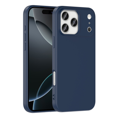 Apple iPhone 17 Pro Max Kılıf Zore Mara Lansman Kapak Lacivert