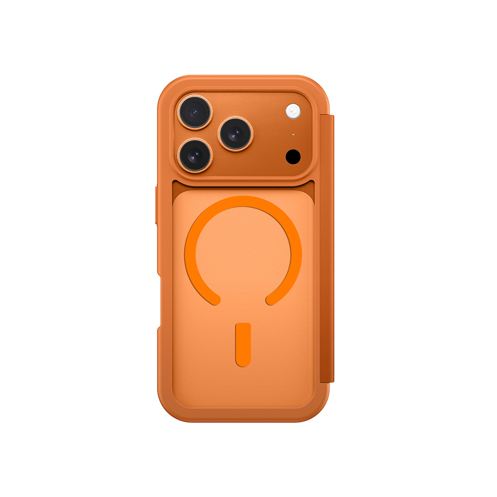 Apple iPhone 17 Pro Max PU Kartlıklı Kapaklı Amazingthing Glamour Foilo Serisi Kılıf - 9