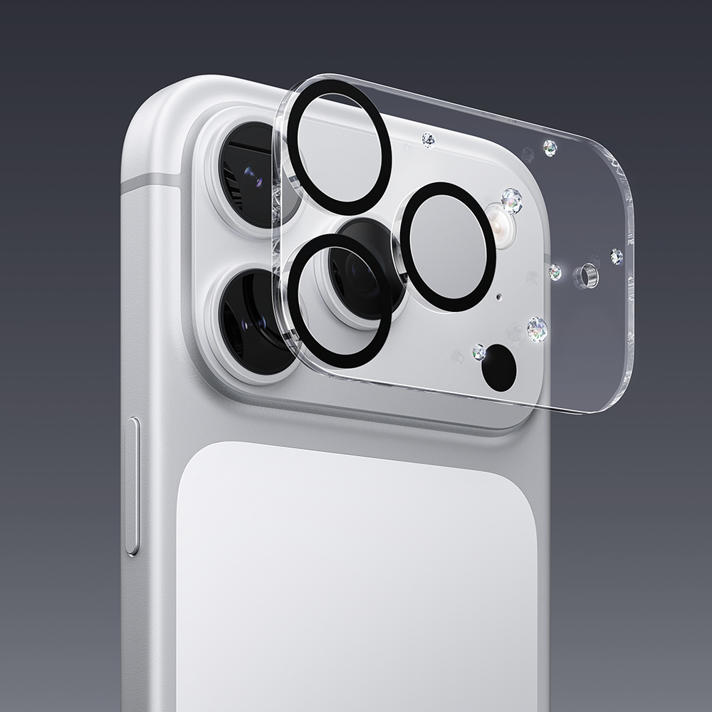 Apple iPhone 17 Pro Max Pynana Diamond Sky Serisi Taşlı Kamera Lens Koruyucu - 14