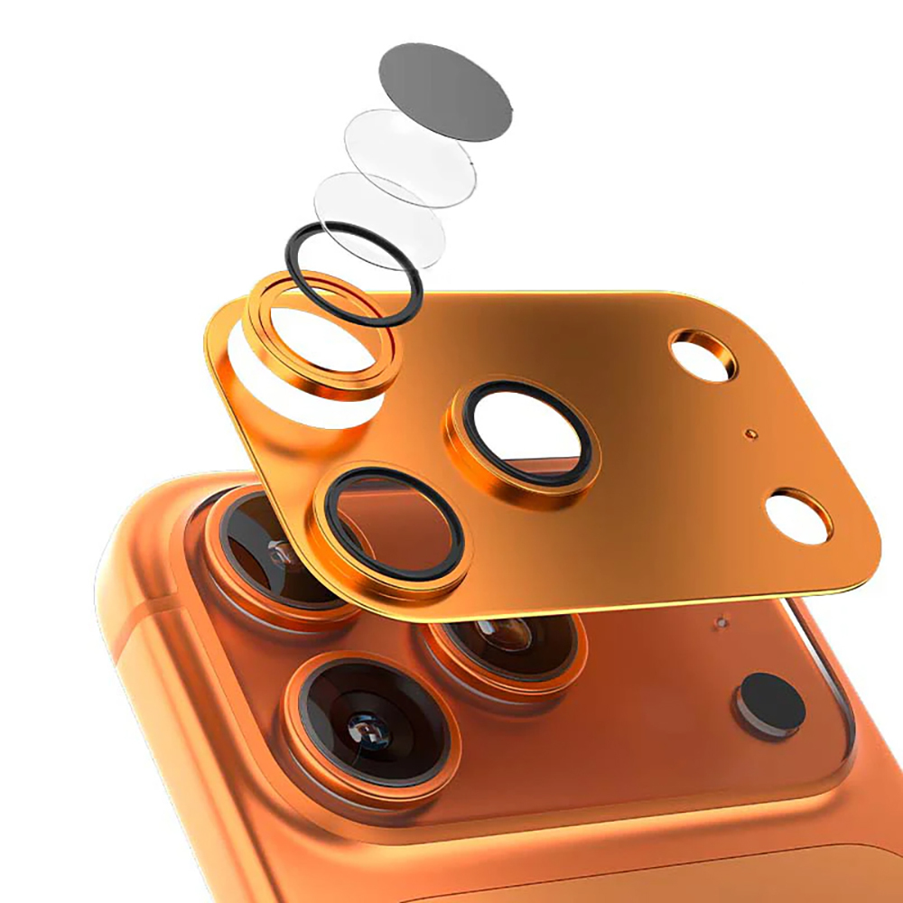 Apple iPhone 17 Pro Mohseven Aluminum Coated Sapphire Anti-Reflective Camera Lens Protector - 5