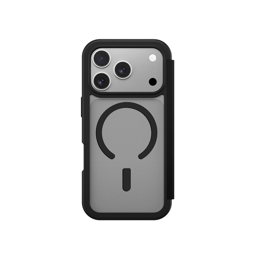 Apple iPhone 17 Pro PU Kartlıklı Kapaklı Amazingthing Glamour Foilo Serisi Kılıf - 4