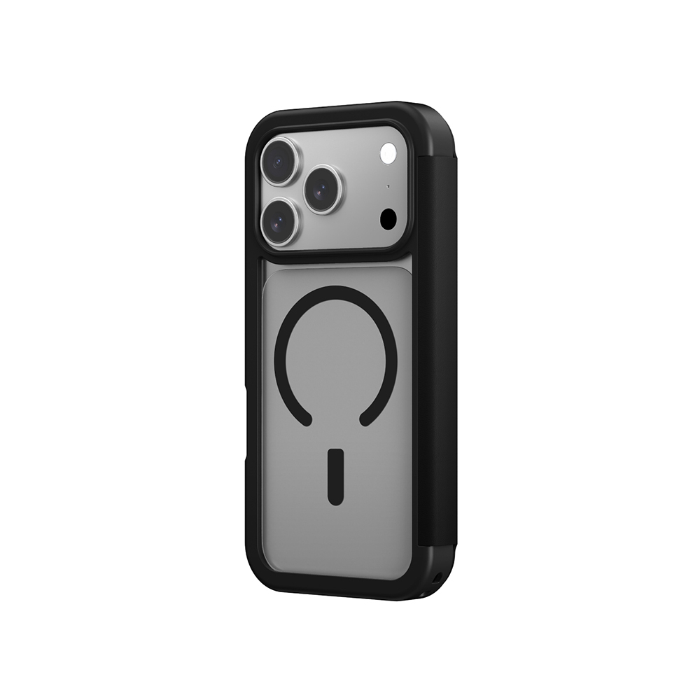 Apple iPhone 17 Pro PU Kartlıklı Kapaklı Amazingthing Glamour Foilo Serisi Kılıf - 6