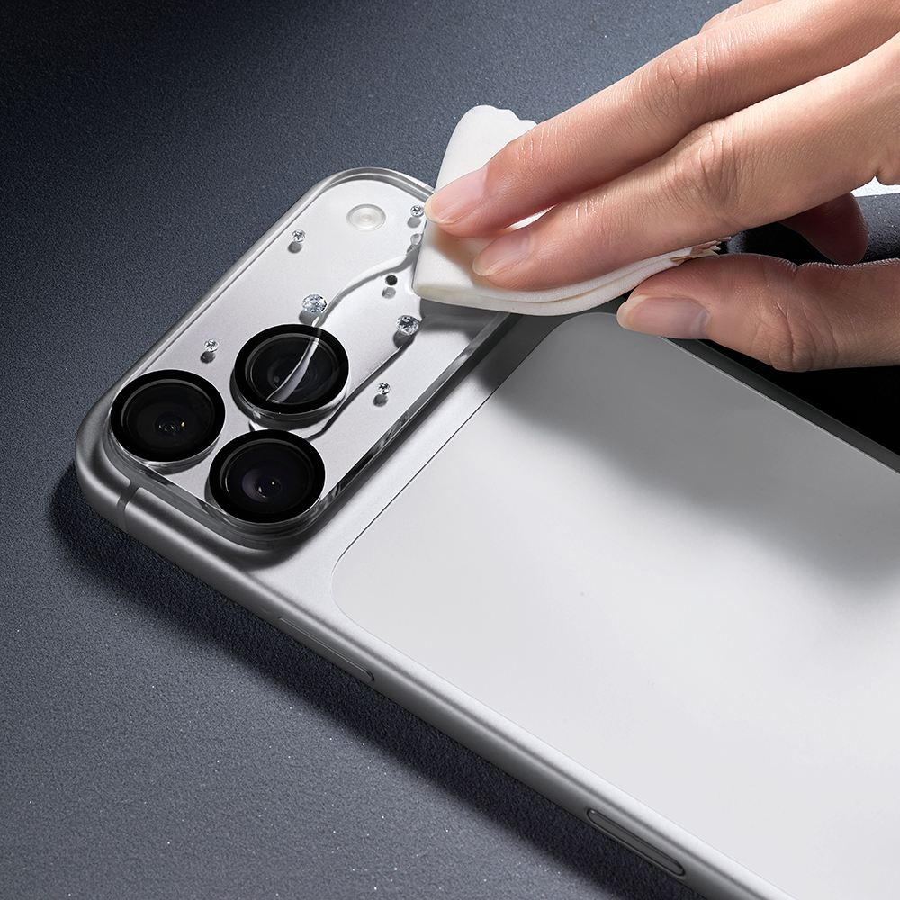 Apple iPhone 17 Pro Pynana Diamond Sky Series Rhinestone Camera Lens Protector - 8