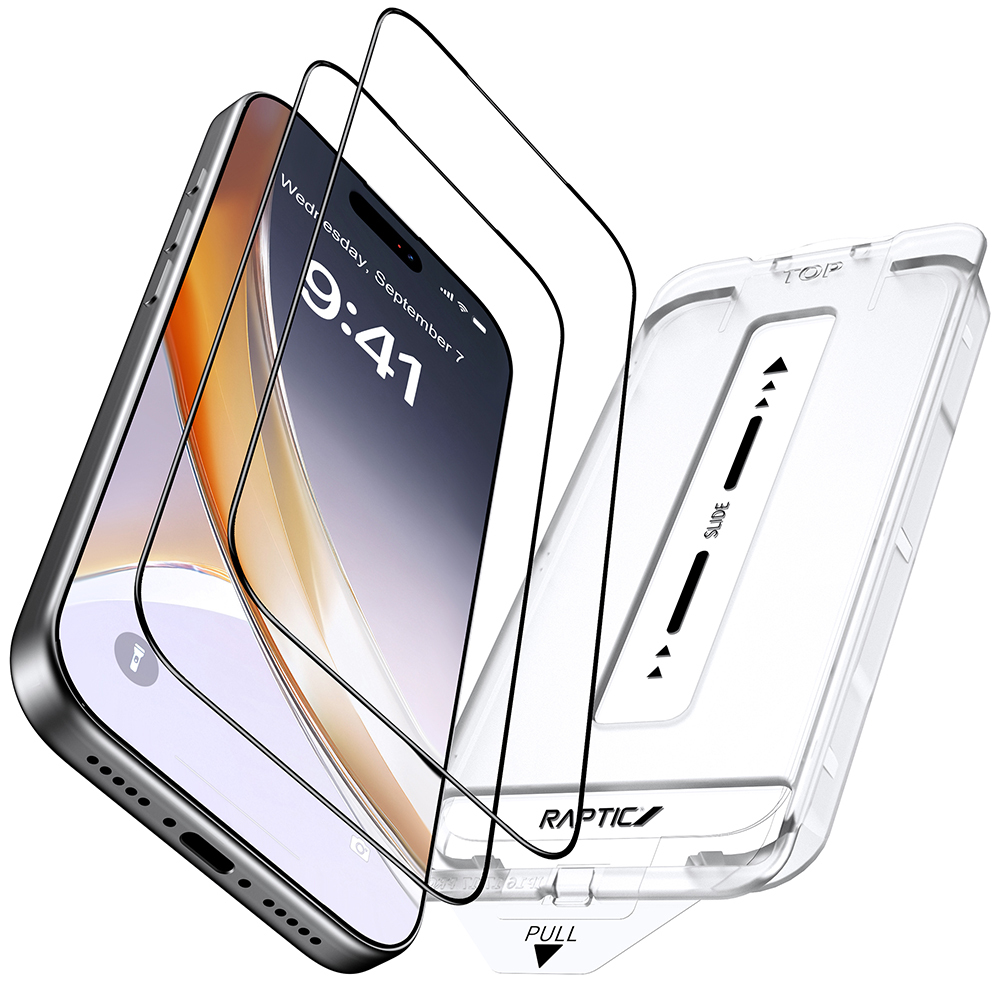 Apple iPhone 17 Pro Raptic Air Glass 2.5D Ekran Koruyucu 2 Adet + Kolay Uygulama Aparatlı - 10