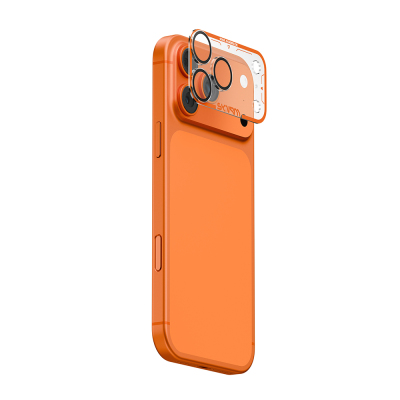 Apple iPhone 17 Pro Skinarma Magma Series Matte Camera Lens Protector Orange
