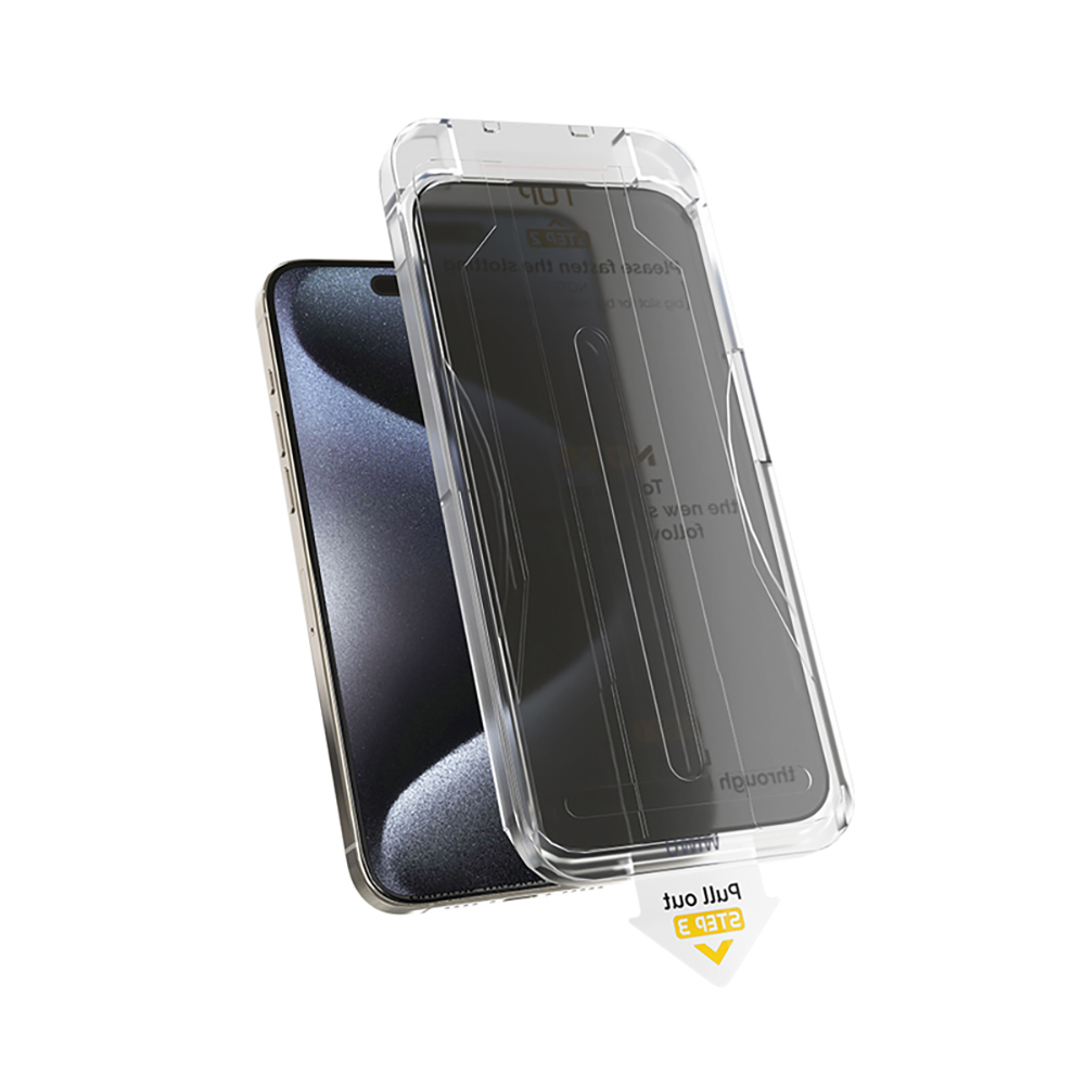 Apple iPhone 17 Pro Wiwu Wi-SQ009 Easy Install iPrivacy 360° Anti-Peep Oleophobic Tempered Glass Screen Protector + Easy Application Tool - 6