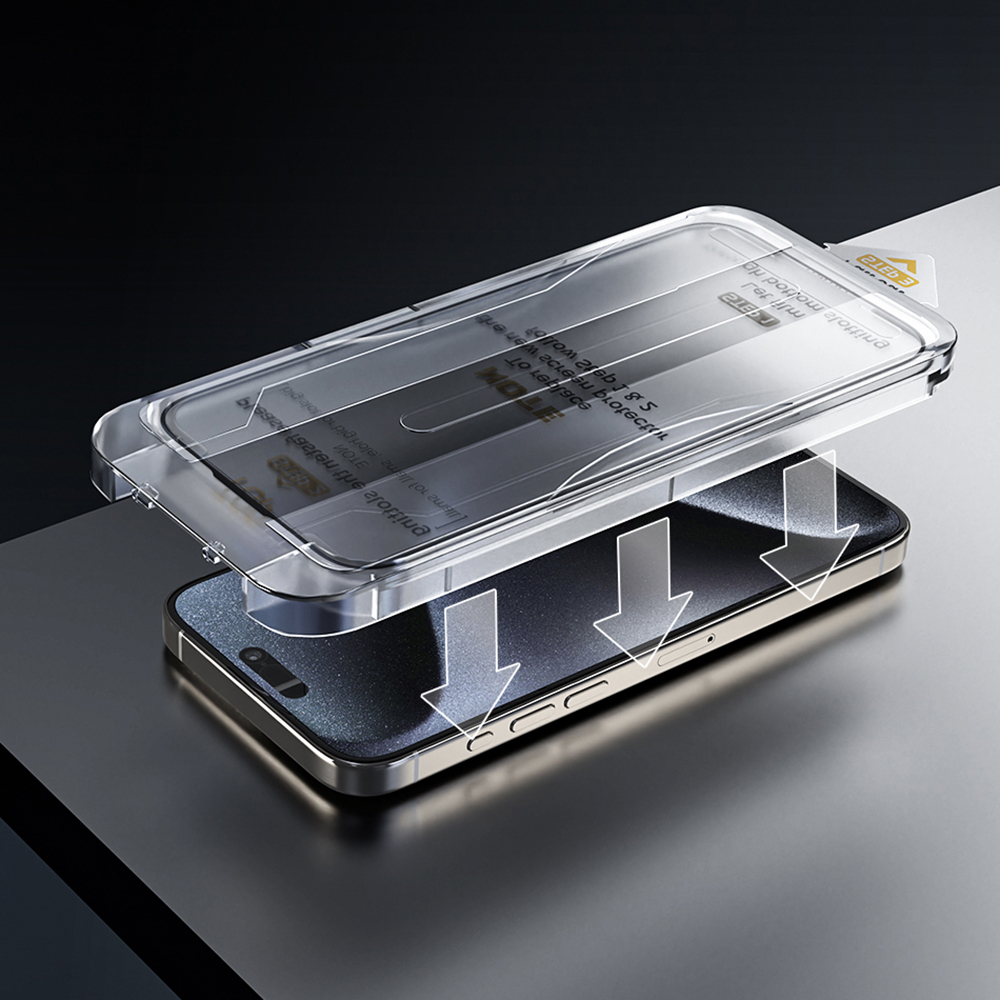 Apple iPhone 17 Pro Wiwu Wi-SQ009 Easy Install iPrivacy 360° Anti-Peep Oleophobic Tempered Glass Screen Protector + Easy Application Tool - 11