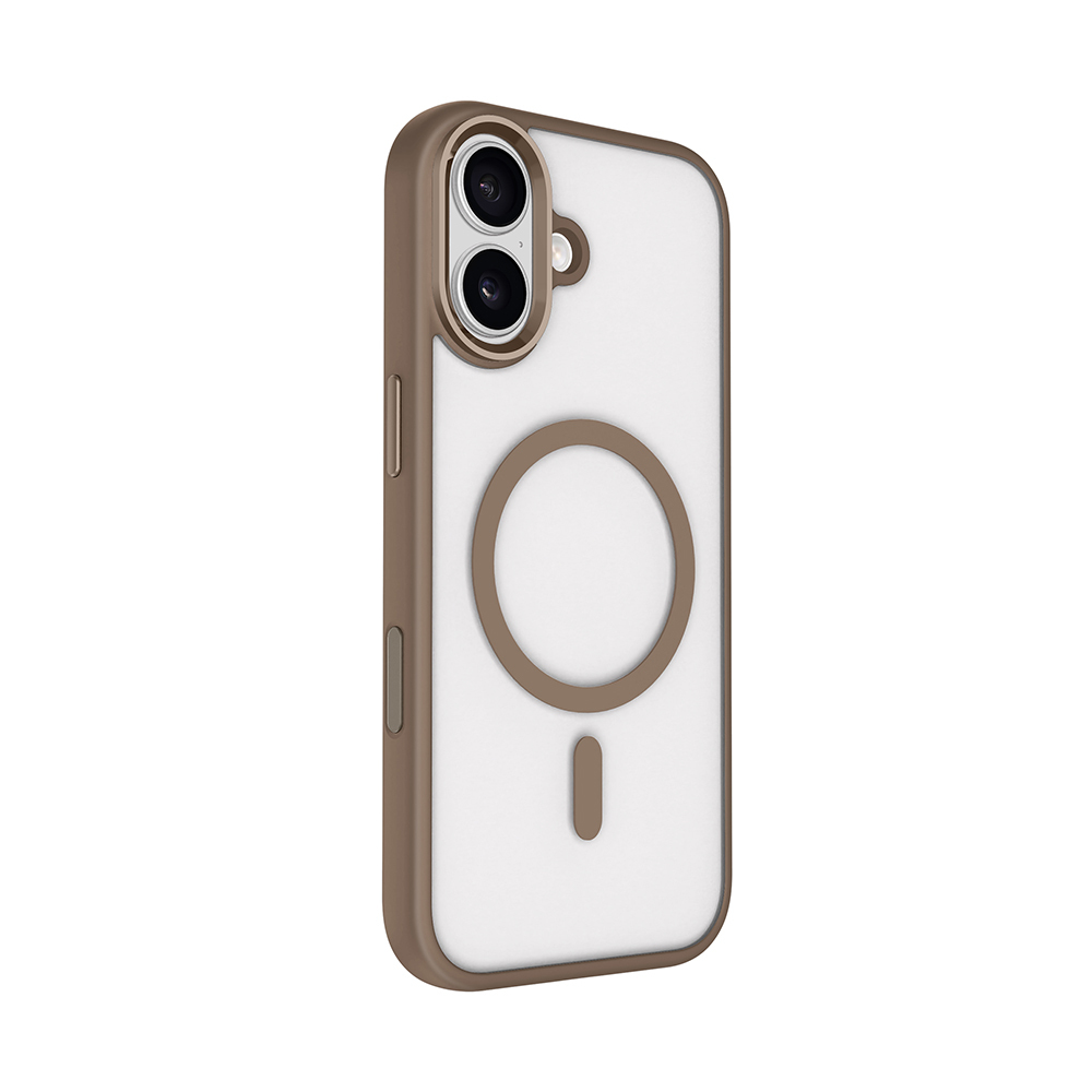 Apple iPhone 17 Wireless Charging Case Zore Chrome M-safe Silicone Cover - 11