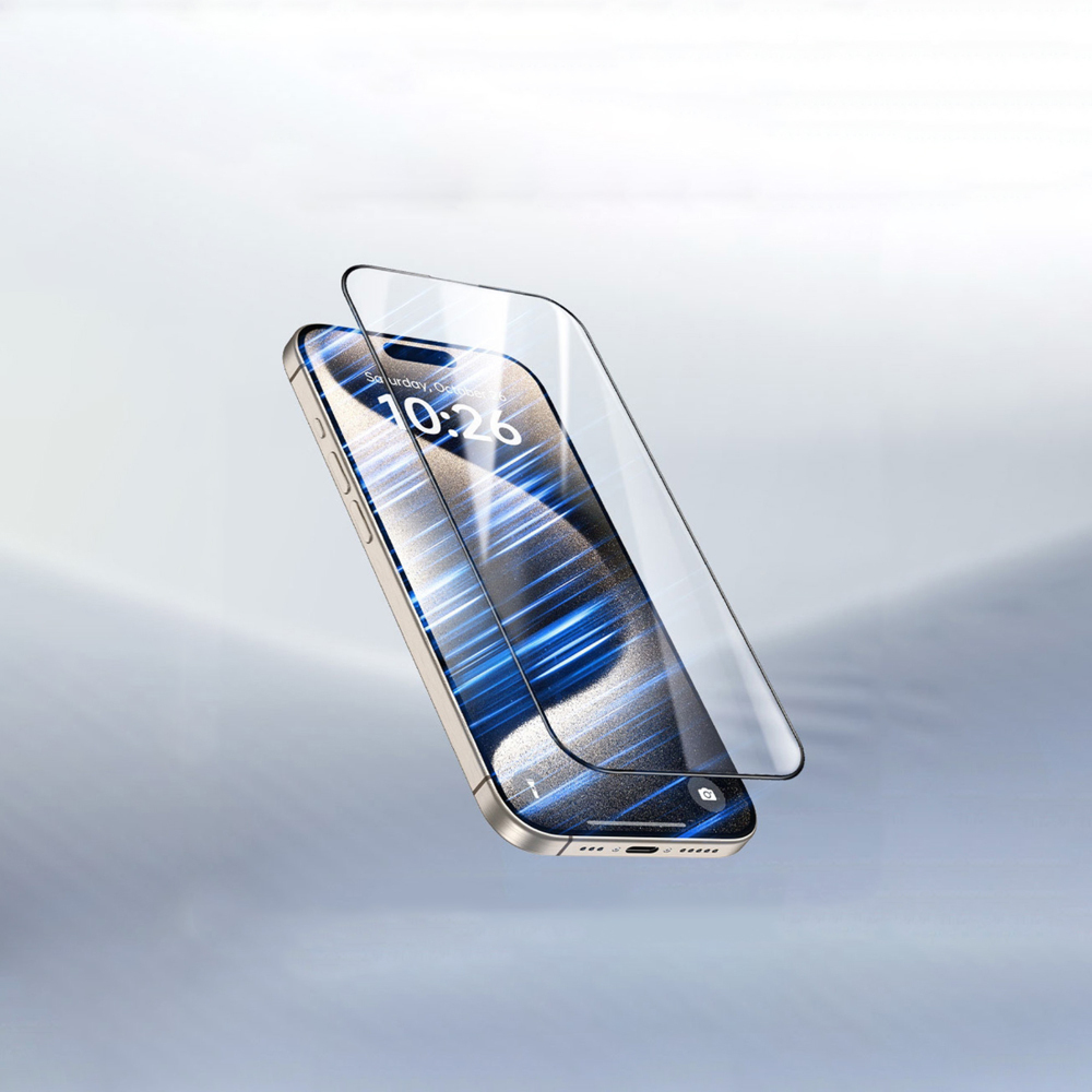 Apple iPhone 17 Wiwu GT-009 Polymer Oleophobic Coating Transparent Smooth Tempered Glass Screen Protector - 3