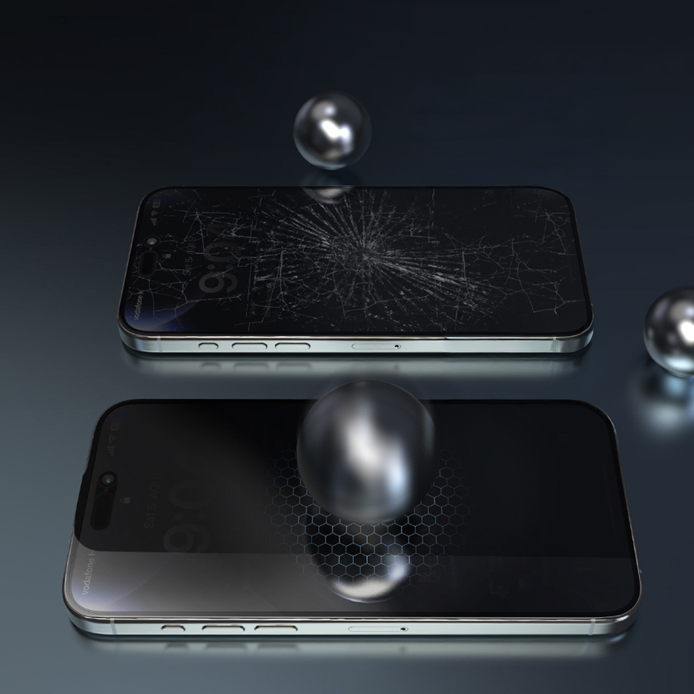 Apple iPhone 17 Wiwu Wi-SQ009 Easy Install iPrivacy 360° Anti-Peep Oleophobic Tempered Glass Screen Protector + Easy Application Tool - 8