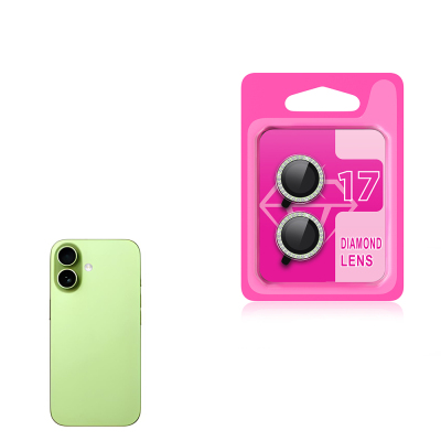 Apple iPhone 17 Zore CL-06 Kamera Lens Koruyucu Açık Yeşil