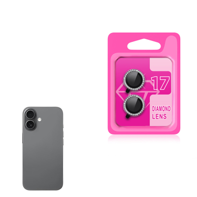 Apple iPhone 17 Zore CL-06 Kamera Lens Koruyucu Gri