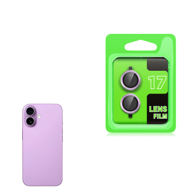 Apple iPhone 17 Zore CL-07 Kamera Lens Koruyucu Açık Mor