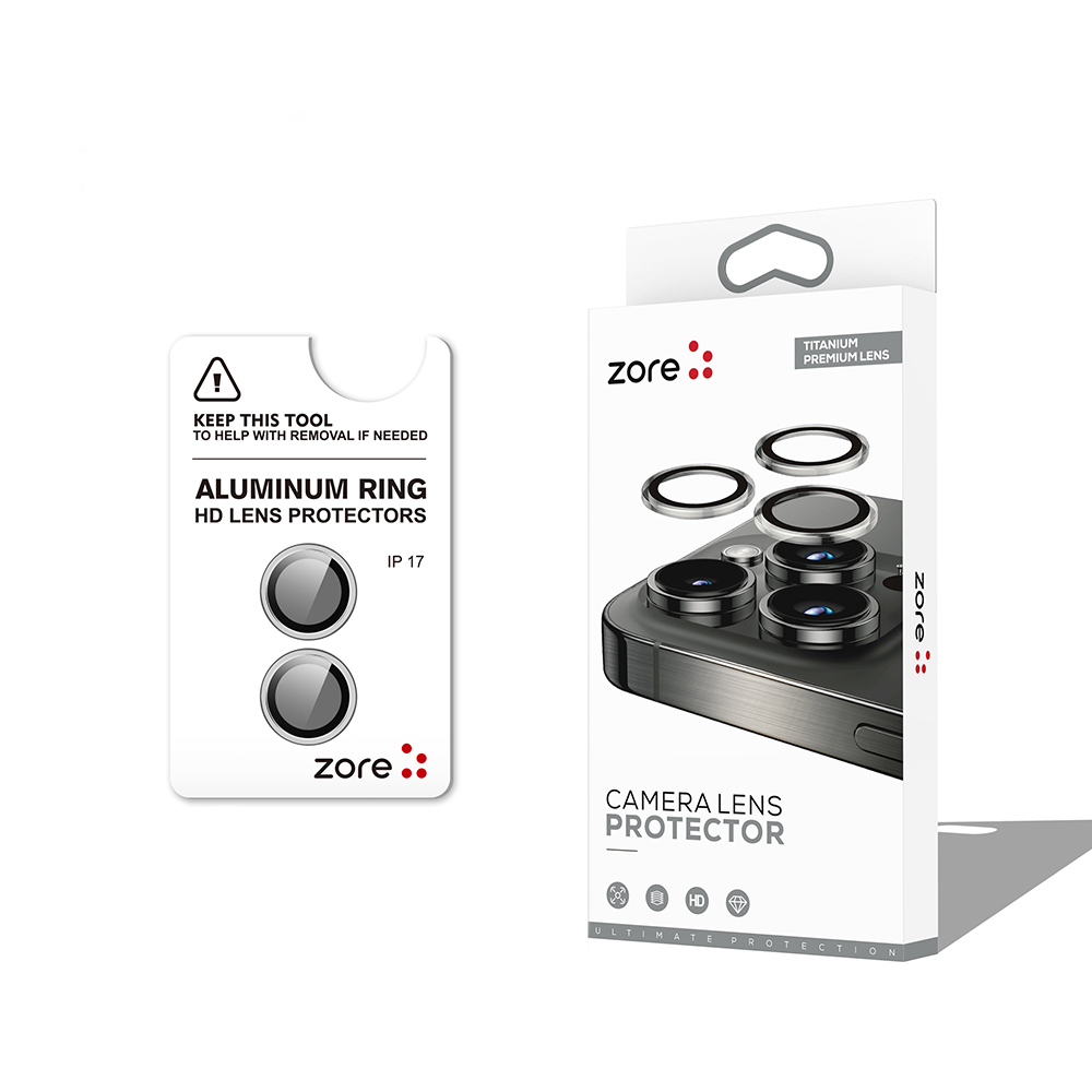 Apple iPhone 17 Zore CL-12 Premium Safir Parmak İzi Bırakmayan Anti-Reflective Kamera Lens Koruyucu - 3