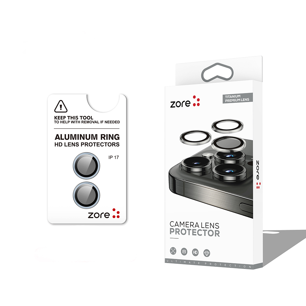 Apple iPhone 17 Zore CL-12 Premium Safir Parmak İzi Bırakmayan Anti-Reflective Kamera Lens Koruyucu - 5