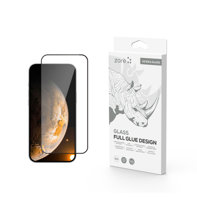 Apple iPhone 17 Zore Rika Premium Tempered Glass Screen Protector Şeffaf