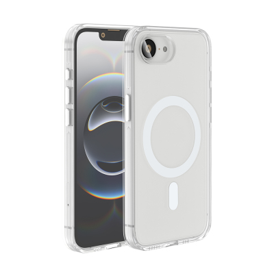 Apple iPhone 17E Case M-safe Charging Enabled Camera Protected Zore Crypto Cover Şeffaf