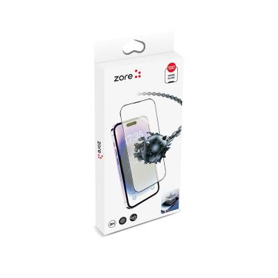 Apple iPhone 17E Zore Alignment Mount Hadid Glass Screen Protector Black
