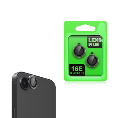 Apple iPhone 17E Zore CL-07 Kamera Lens Koruyucu Siyah