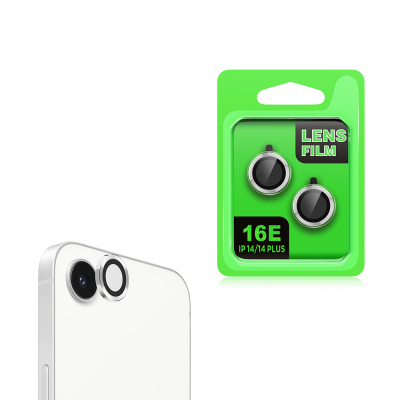 Apple iPhone 17E Zore CL-07 Kamera Lens Koruyucu Gümüş