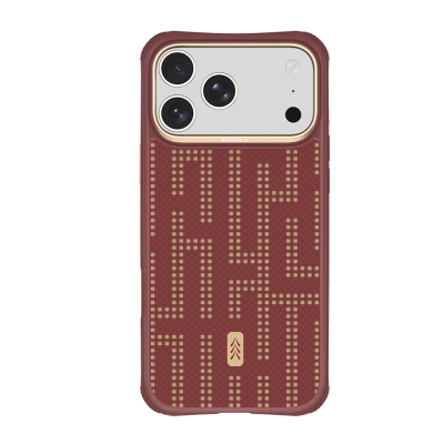 Apple iPhone 18 Pro Case M-safe Charging Enabled Raptic Aramid Dual Grid Series Cover Red