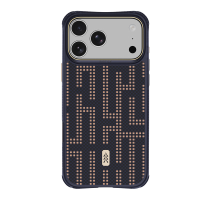 Apple iPhone 18 Pro Case M-safe Charging Enabled Raptic Aramid Dual Grid Series Cover Navy blue