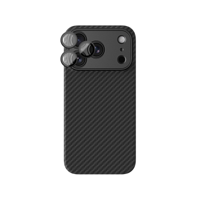Apple iPhone 18 Pro Case M-Safe Charging Feature 1500D Aramid Fiber AmazingThing Titan Max SLens Series Cover Black