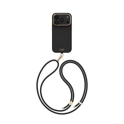 Apple iPhone 18 Pro Case M-safe Charging Strap Coehl Mirelle Cover Black