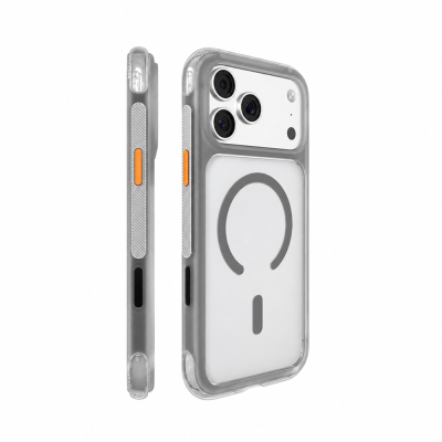 Apple iPhone 18 Pro Case with M-safe Charging Feature and Airbag Design, Mutural Air Shield Series Cover Grey