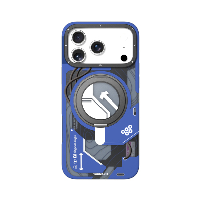 Apple iPhone 18 Pro Case with M-safe Charging Feature, Youngkit Starship Series Cover Blue