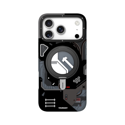 Apple iPhone 18 Pro Case with M-safe Charging Feature, Youngkit Starship Series Cover Black